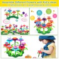 thumbnail image 5 of Toddler Toys, 109Pcs Flower Garden Building Toys for Girls 3 4 5 6 7 Years Old, Upgrade DIY Building Stacking Toys, STEM Preschool Educational Toddler Toys Brain Development Kindergarten Kids Toy, 5 of 7