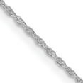 thumbnail image 1 of Sterling Silver Rhodium-Plated 1.25mm Loose Rope Chain (22 X 1.25) Made In Italy qpe65r-22, 1 of 5