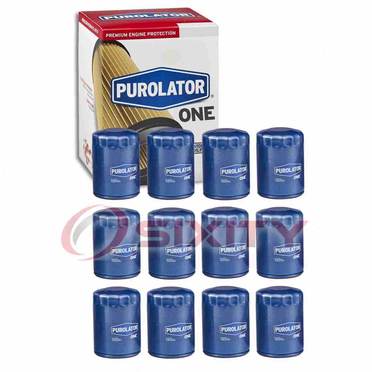 12 pc Purolator ONE PL22500 Engine Oil Filters for Oil Change Lubricant Filters Fits select: 2014-2023 CHEVROLET SILVERADO, 2011-2023 FORD F150