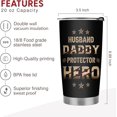 thumbnail image 4 of Gift for Dad Insulated Travel Mug - 20oz Papa Bear Stainless Steel Tumbler Cup with Lid - Worlds Best Dad Gifts from Daughter Son Kid Wife on Fathers Day, Birthday, Valentines Day, Christmas, 4 of 6