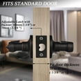 thumbnail image 4 of Knobelite (3 Pack) Privacy Door Lever[Thumb Turn Lock on The Inside],Locking Door Handle Set for Bedroom & Bathroom Doors,Keyless Oil Rubbed Bronze Wave Door Lock, Reversible Right & Left Side Handed, 4 of 7