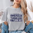 thumbnail image 4 of Jollimate America Turns 250 I Turn 80 Shirt, 1946 Patriotic 80th Birthday Gift Tee, 4 of 5