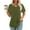 Army Green, variant on Oalirro 2024 Women Summer Tops Casual Short Sleeve Tunics Blouse for Leggings Crewneck Shirts Soft Comfy T-Shirt