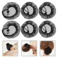 thumbnail image 2 of 12pcs Invisible Hair Net For Women High Elasticity Bun Covers For Nurses Ballet Dancers Secure Bun Holder Classic Drawstring Design Reusable Hair Acce, 2 of 3