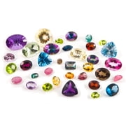 Over 100 Carats of Mixed Loose Natural Semi-Precious Gemstones Multi-Color Faceted Stones