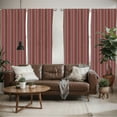 thumbnail image 2 of Ambesonne Abstract Window Curtains, Valentine Heart Romance, Each 28" W x 95" L, Fuchsia and Brown, 2 of 5