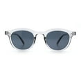 thumbnail image 4 of Micro Snug Round Hipster Horn Rim Nostalgic Retro Plastic Sunglasses Slate - Black, 4 of 7