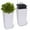 White, variant on Towallmark Flower Pots,Set of 2,30-Inch Tall Rectangular Planters,Flower Pots for Indoor Plants,Modern Indoor/Outdoor Plant Pots,Black