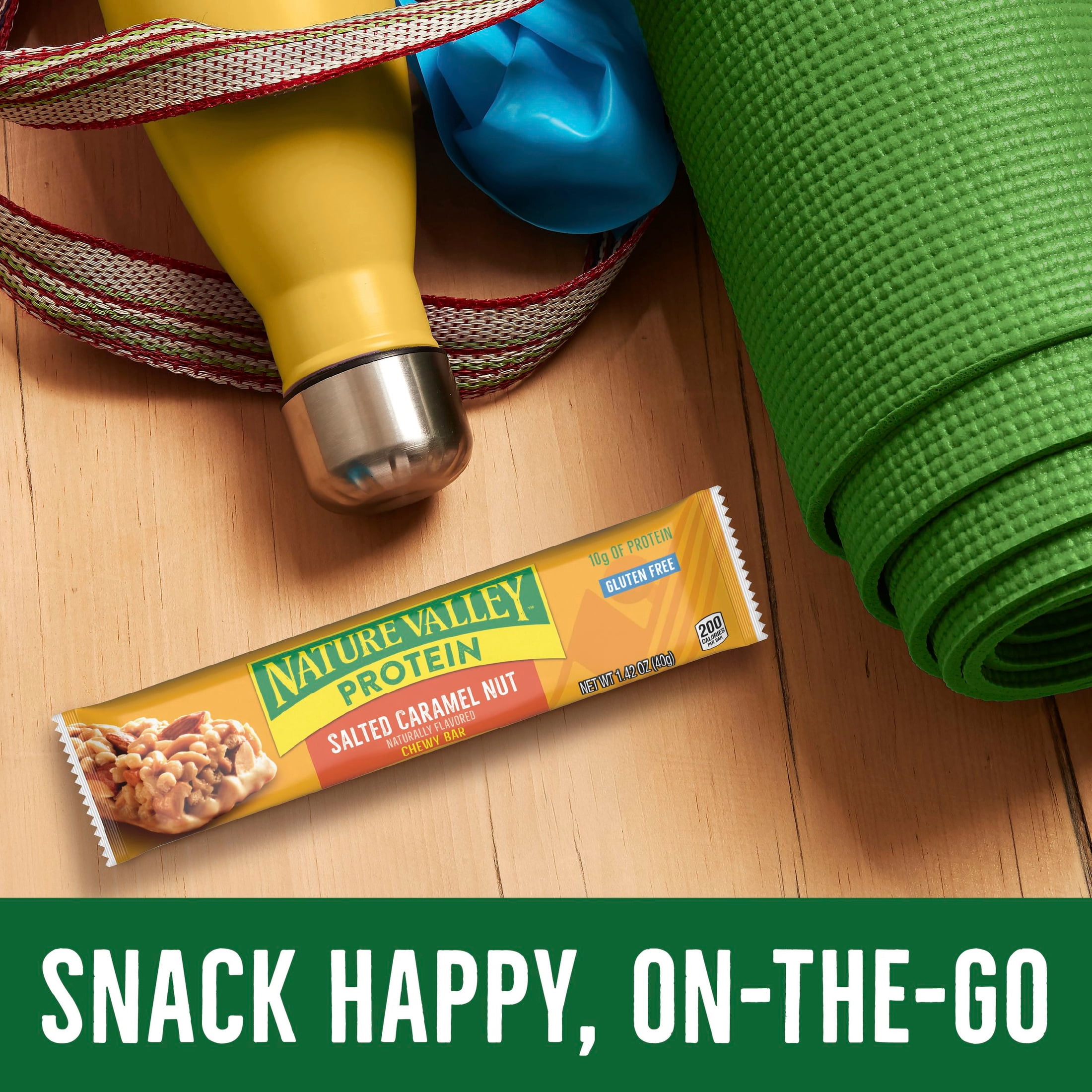 (6 pack) Nature Valley Protein Chewy Snack Bars, Salted Caramel Nut, 15 Bars, 21.3 oz