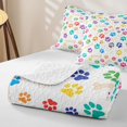 thumbnail image 4 of Erosebridal Cute Cat Dog Quilt King for Boys Girls, Cartoon Animal King Coverlet Set, 3pcs, 4 of 7