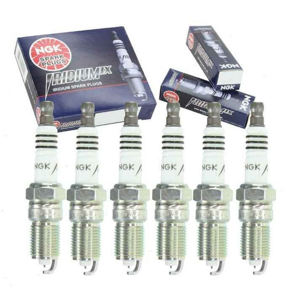 6 pc NGK Iridium IX Spark Plugs compatible with Ford F-150 4.2L V6 1997-2008