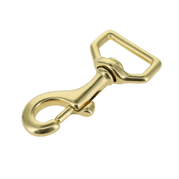 3500 Natural Brass, Swivel Bolt Snap, Solid Brass-LL, 1"
