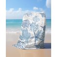 thumbnail image 4 of Navy Blue Grey Coastal Beach Towels Oversized Super Absorbent,Sea Turtle Nautical Coral Summer Beach Lightweight Bath Towel Quick Dry Sets For Bathroom/Pool/Rv Camping/Beach Play/Gym Room 23"x47", 4 of 8