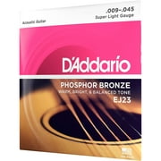 D'Addario EJ23 Phosphor Bronze, Super Light 9-45 Acoustic Guitar Strings