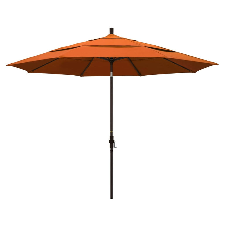 California Umbrella 11' Rd. Aluminum Patio Umbrella, Crank Lift, Collar Tilt, Dbl Wind Vent, Bronze Finish, Sunbrella Fabric Taupe - Walmart.com California Umbrella 11' Rd. Aluminum Patio Umbrella, Crank Lift, Collar Tilt, Dbl Wind Vent, Bronze Finish, Sunbrella Fabric Taupe - Walmart.com