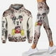 thumbnail image 1 of Sudadera con capucha y Leggings de Mickey Mouse para mujer, conjunto de chándal de moda con nombre personalizado gratis, Sudadera con capucha de Minnie, pantalones de Yoga, 1 of 4