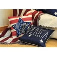 thumbnail image 6 of 4th of July Decorations Pillow Covers, Set of 4 Niyattn 18x18 Inch Independence Day Patriotic Day Memorial Day American Flag Stars and Stripes Patriotic Throw Pillow Covers USA Freedom Pillows Dcor, 6 of 6