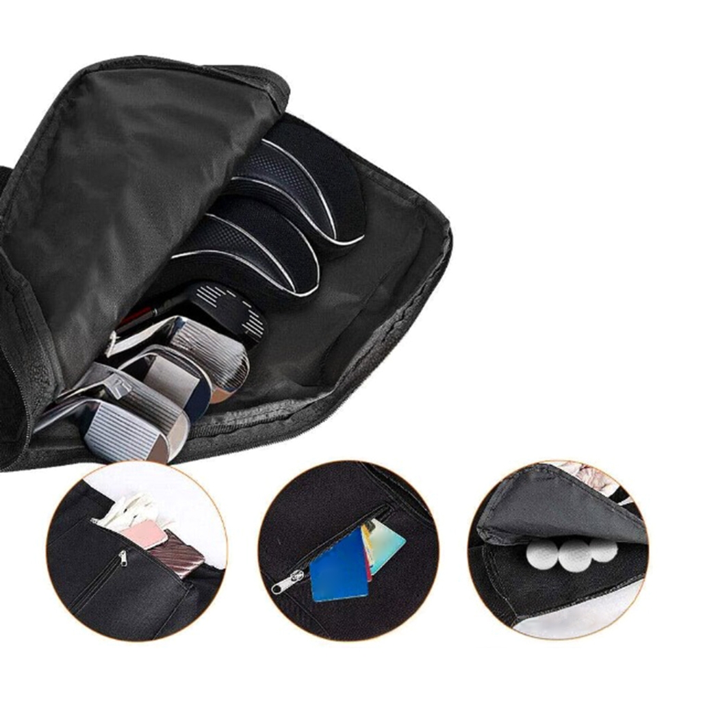 Golf Pencil Bags with Shoulder Straps Driving Range Practice Golf Club Sleeves