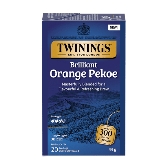 Twinings Brilliant Orange Pekoe Tea 20s, Pack of 20 Tea Bags