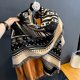 thumbnail image 4 of Poncho cálido de lujo de cachemira para invierno para mujer, bufanda cuadrada grande con estampado, chal, manta de pashmina gruesa para mujer, bufanda Echarpe 2024, 4 of 5