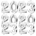 thumbnail image 3 of Unique Silver Balloons For New Year Party Decorations 47X37X0.1CM With Round Design 3 Sets Fun Addition, 3 of 4