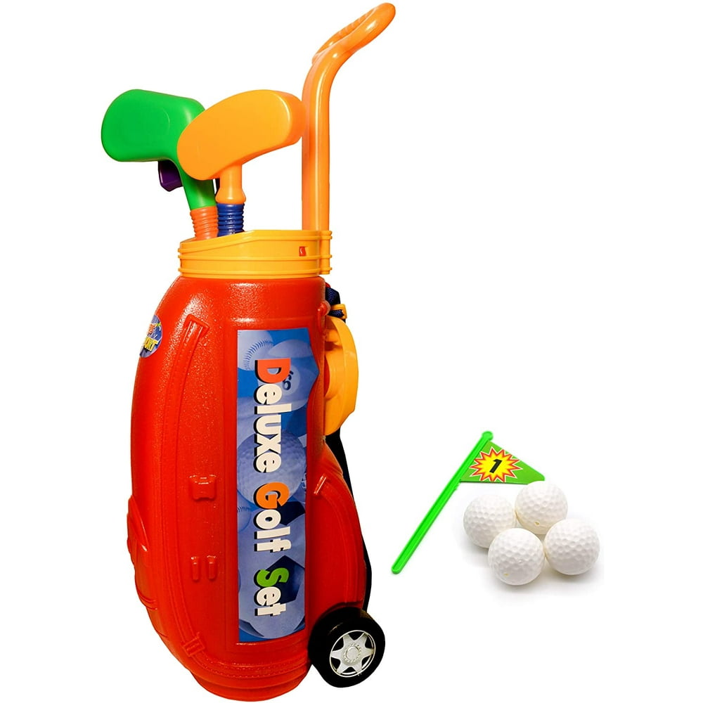 Jimmy's Toys Kid's Golf Clubs Deluxe Set Includes 4 Balls and
