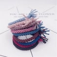 thumbnail image 3 of 9pcs Weave Knot Simple Stretch Hair Ties Elastic Hair Ring Ponytail Holders Hair Accessories for Women Girls (Random Color), 3 of 3