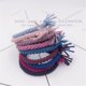 thumbnail image 3 of 9pcs Weave Knot Simple Stretch Hair Ties Elastic Hair Ring Ponytail Holders Hair Accessories for Women Girls (Random Color), 3 of 3