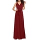 thumbnail image 2 of Vestidos de mujer, boda elegante, vestido largo, escote en pico, espalda descubierta, 2 of 6