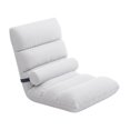 thumbnail image 4 of Silla de suelo con respaldo, sofá, silla de dormitorio con 5 posiciones, sofá de suelo, sala de estar, sillas plegables modernas y suaves, plegables Blanco, 4 of 8