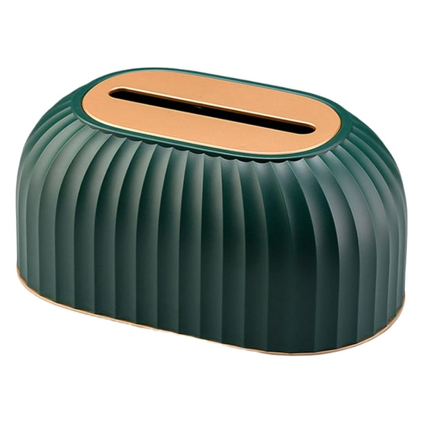 Caja organizadora de pañuelos, dispensadora, ligera, de lujo, para papel de seda. Verde