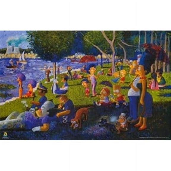 The Simpsons on a Sunday Movie Poster (17 x 11)