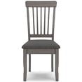 thumbnail image 5 of Signature Design by Ashley Shullden Upholstered Dining Side Chair Set (2), Gray, Modern Wood Chairs with Cushioned Seats and Spindle Back, 5 of 9
