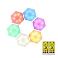 thumbnail image 1 of Injueey Interruptor táctil RGB DIY Gabinete Lámpara de pared Lámpara de nido de abeja Lámpara de pared hexagonal de nido de abeja colorida Iluminación y accesorios Injueey HA016209-00, 1 of 6