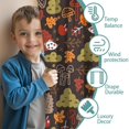 thumbnail image 3 of Blackout Kids Curtains,Hedgehog and Mushroom Childrens Insulated Curtains Set Of 2,Bedroom Essentials,Toddler Room Decor 42"x54"(106x137cm), 3 of 4