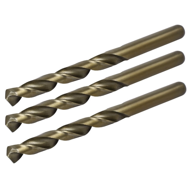 Herramienta Rotatoria 3Pcs De La Broca De La Torsión Métrica Del Cobalto De 8.6mm Diámetro 115mm De La Longitud