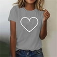 thumbnail image 2 of Tshirts Shirts Graphic Pack Graphic Tees Trendy Cute Crop Tops for Women Women Outfits Sets Tummy Control, 2 of 4