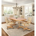 thumbnail image 2 of Caster Chair Company 5-Piece 42x[54/72] Caster Dining Set Wood Edge Laminate Table Top & Desert Chairs, 2 of 20