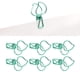 thumbnail image 4 of Clips De Carpeta, Fuerte Fuerza De Sujeción, Forma De Melocotón, Pinzas De Papel De Material Metálico De Dibujos Animados Lindos, 100 Piezas Para Oficina ANGGREK Verde, 4 of 8
