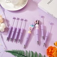 thumbnail image 5 of 20 pc Plastic Ball-Point Pen Beadable Pen for DIY Personalized Pen with Jewelry Beads Lilac 145x11.5mm, 5 of 7