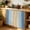 Khaki Blue, variant on Khaki Turquoise Ombre Cabinet Curtains 35"W x 35"L, Modern Abstract Art Gradient Sink Skirt for Bathroom Kitchen Self Adhesive, Desk Privacy Short Curtain for Under Sink Classroom Closet
