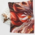 thumbnail image 6 of Naloa Red Leaf Flame Fox Dog Blanket, 3 Sizes Cat Blanket for Indoor Cats Large Medium Small Dog Gifts-Medium, 6 of 8