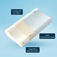 thumbnail image 3 of Sleep Zone Standard Cooling Memory Foam Pillow, Ergonomic Adjustable Orthopedic Contour Bed Pillows Neck Support for Side and Back Sleepers, Blue, 3 of 12