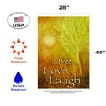thumbnail image 2 of Toland Home Garden Live, Love, Laugh House Flag, 2 of 5