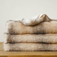 thumbnail image 6 of Yellow Faux Fur Blanket,Cozy Mink Faux Fur Throws for Couch,Plush Fur Throw Blanket,50"x60", 6 of 8