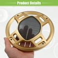 thumbnail image 5 of Unique Bargains 2 Pcs 6" Car Speaker Grills Cover Mesh Round Audio Subwoofer Protector with Screws Iron Gold Tone Black, 5 of 6