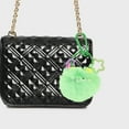 thumbnail image 2 of Unique Bargains 1 Pc Fashion Cute Coal Ball Handbag Charm Bag Accessories Green, 2 of 5