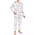 thumbnail image 2 of DISNIMO Dog Paw Pajamas Set for Kids Boys Pj Sets 2 Piece Long for Kids Boys Size 11-12 Long Sleepwear Sets for Children Boys girls Crewneck sleep wear set, 2 of 7