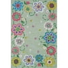 Wildon Home Wildon Home Kids Secret Garden Lt. Green/Pink/Blue Area Rug