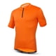 thumbnail image 4 of Maillot de ciclismo con media cremallera para hombre y mujer, camiseta de ciclismo, ropa de ciclismo de manga corta para montaña, carretera, descenso, verano, color naranja, 4 of 5